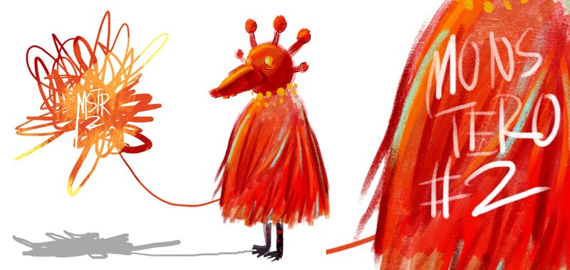 bali illustrator-red bird 2
